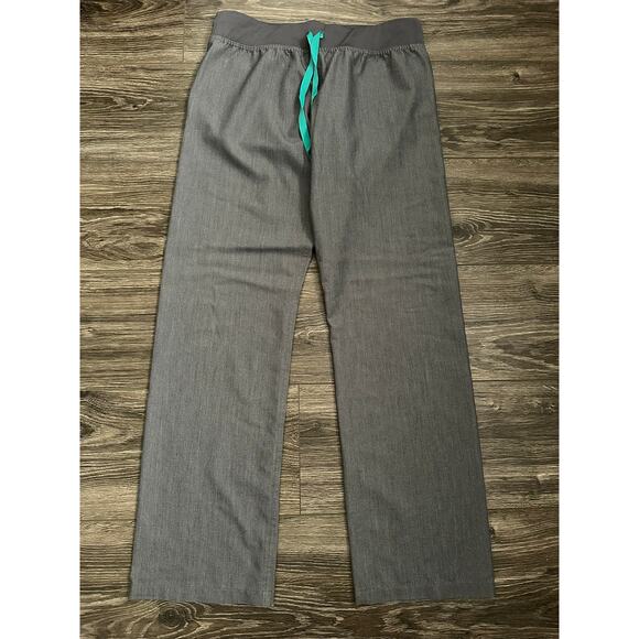 Figs Livingston Basic Scrub Pants Womens S Gray Straight Leg FIONx Medical - Picture 1 of 6